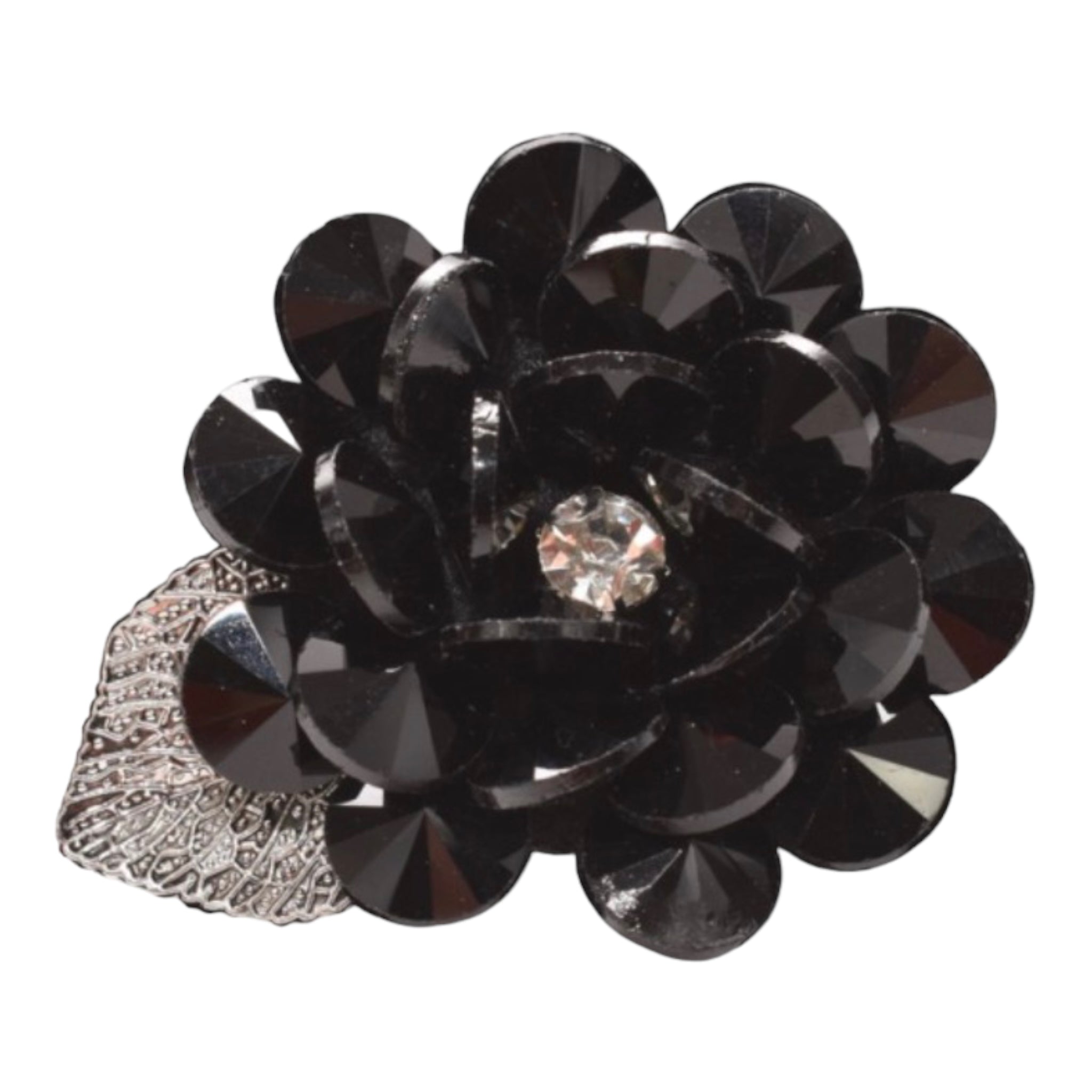 CRYSTAL FLOWER LAPEL PINS
